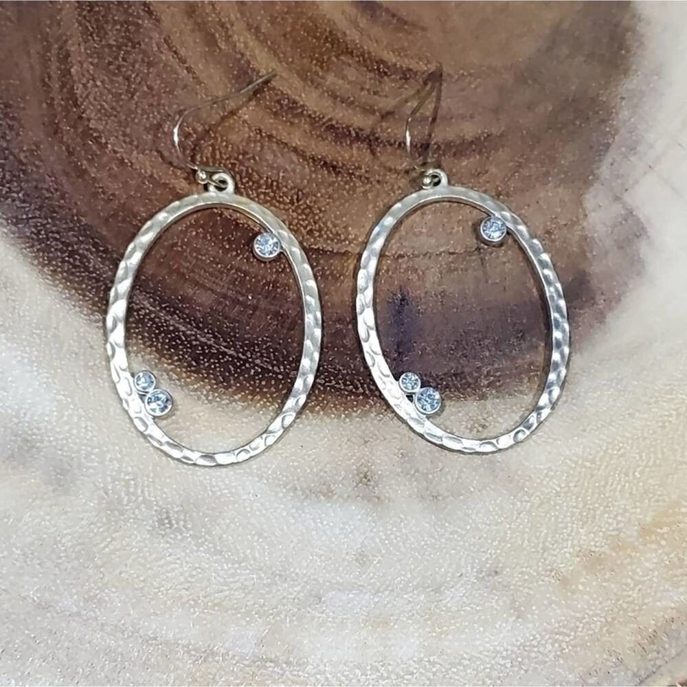 Lucky brand gold tone‎ jeweled earrings